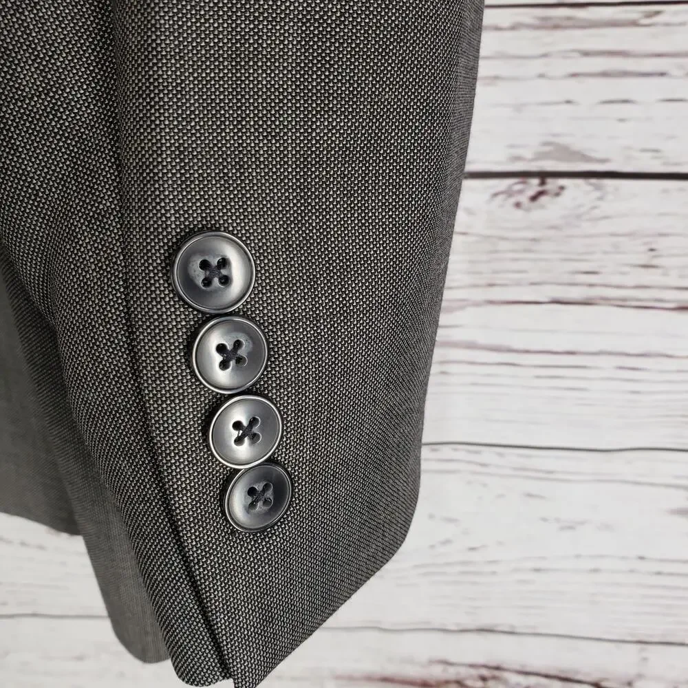 Calvin Klein Men's Gray Wool Slim Fit Sportscoat Blazer Jacket Size 42L